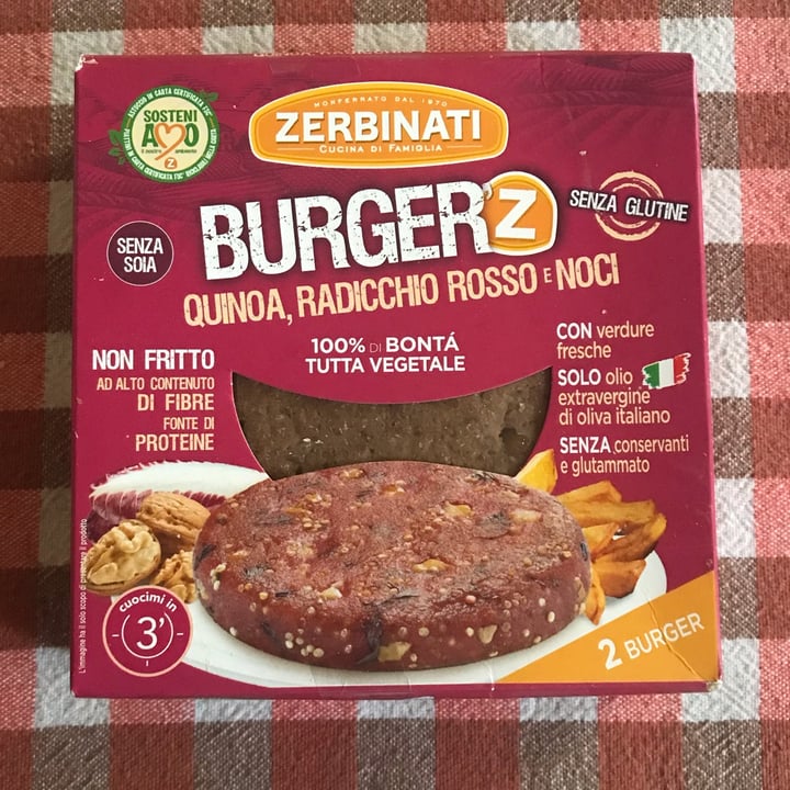 photo of Zerbinati Burger Quinoa, Radicchio Rosso E Noci shared by @bbrigitte on  31 Mar 2022 - review