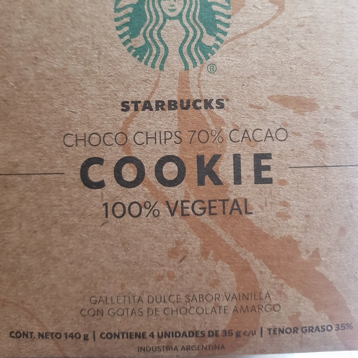 photo of Starbucks COOKIE Choco Chips 70% Cacao shared by @eugearman on  26 Aug 2022 - review