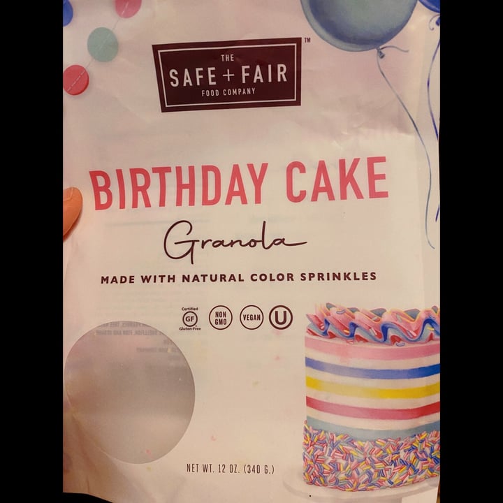 photo of The Safe + Fair Food Company Birthday Cake Popcorn shared by @amsvfrazier90 on  02 Mar 2022 - review