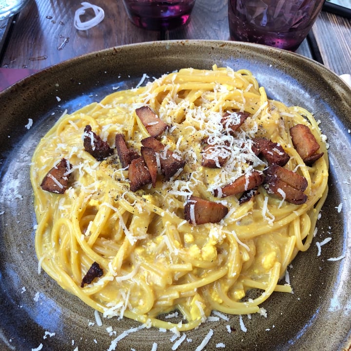 photo of Rifugio Romano Vegan Spaghetti Carbonara shared by @tx on  19 Aug 2021 - review