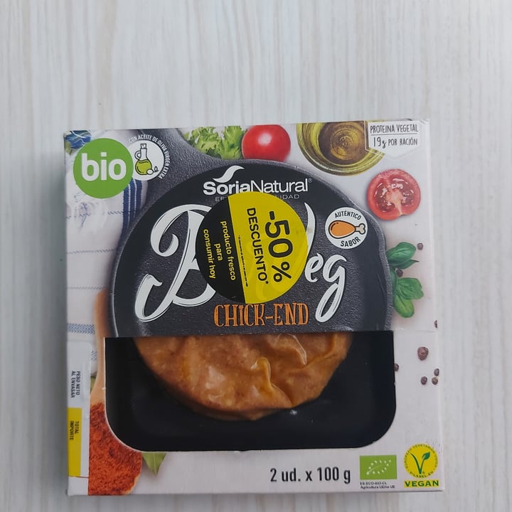 photo of Soria Natural BurgVeg Chick-End shared by @vegeverdeen on  13 Jul 2022 - review