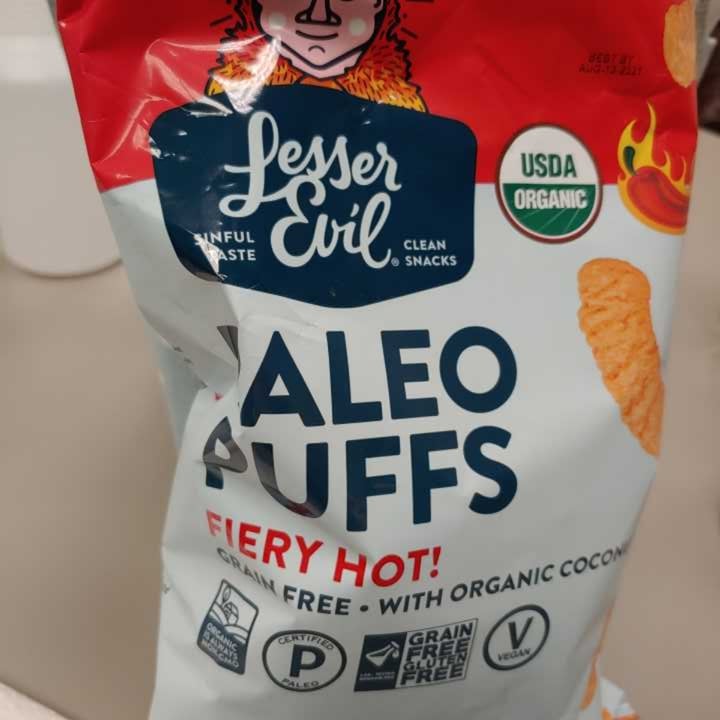 photo of Lesser Evil Snacks Paleo Puffs Fiery HOT! shared by @pchandakham on  27 Jan 2021 - review