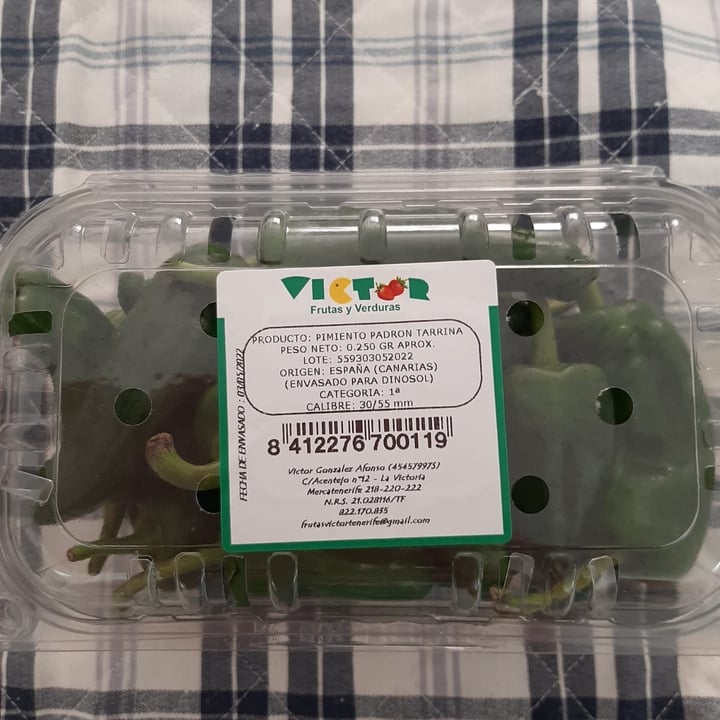 review photo of Victor Fruta y Verdura Pimiento Padron Tarrina shared by @clmrrt1 on 13 May 2022 - review