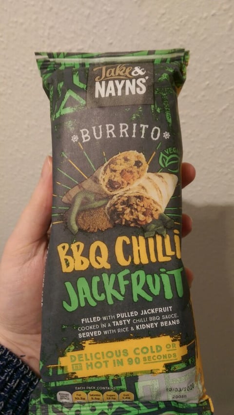 Jake & Nayns' BBQ Chilli Jackfruit Burrito Reviews | abillion