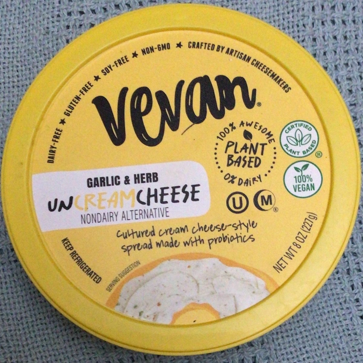 Vevan Uncream Cheese Garlic & Herb Reviews abillion