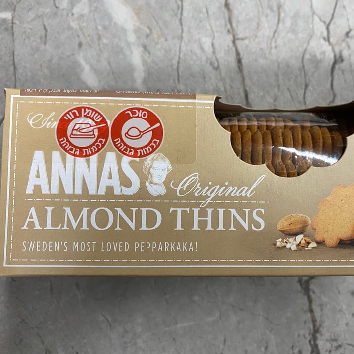 photo of Annas Almond Thins shared by @kerent10 on  19 Dec 2021 - review