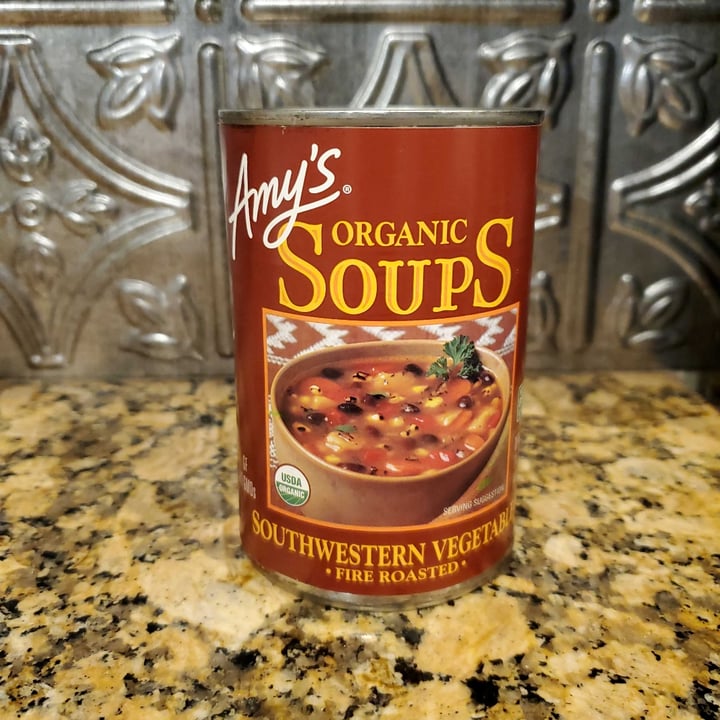 photo of Amy’s Amy’s Organic Soups Southwestern Vegetable Fire Roasted shared by @561veggies on  28 Jun 2021 - review