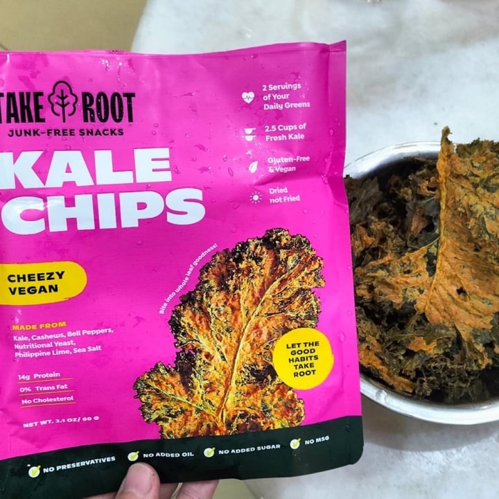 photo of Take Root Vegan Cheeze Kale Chips shared by @fulfilling on  22 Apr 2022 - review