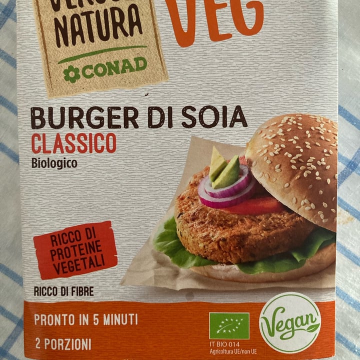 photo of Verso Natura Conad Veg Burger di soia classico shared by @acquazzurra on  22 Apr 2022 - review