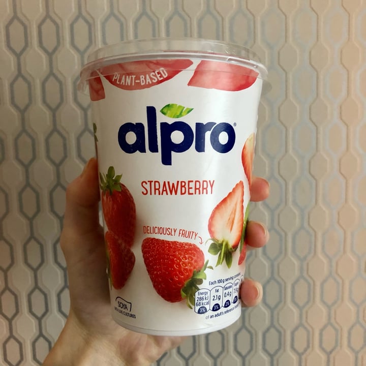 photo of Alpro Strawberry Yogurt shared by @blue-jay on  16 Dec 2021 - review