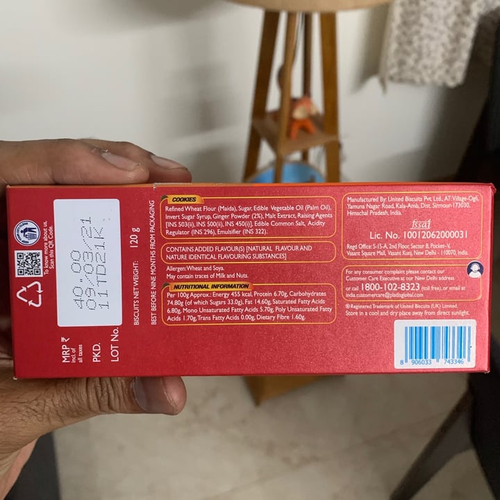 photo of McVitie's Ginger Cookies shared by @pv on  05 Jul 2021 - review