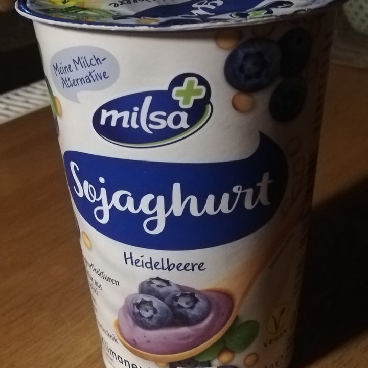 photo of Milsa Sojagurt Blueberry shared by @heyimvegan on  13 Apr 2022 - review