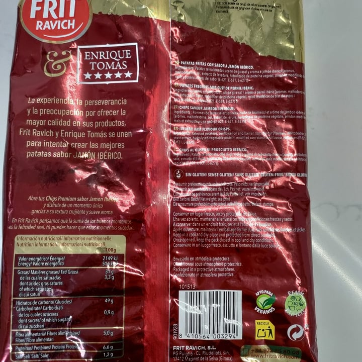 photo of Frit Ravich Chips premium sabor jamón ibérico shared by @ein on  25 Jul 2022 - review