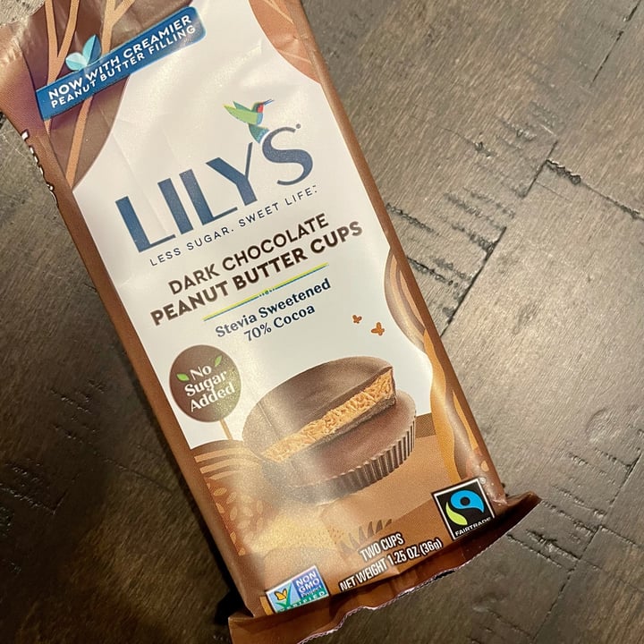 review photo of Lily's Dark Chocolate Peanut Butter Cups shared by @cig on 14 Feb 2022 - review