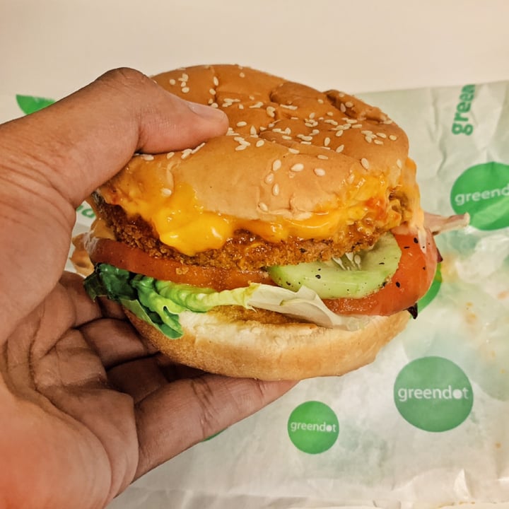 photo of Greendot Vegetarian Bugis Junction Andalusian Tomato Sauce Soy Burger shared by @goodvibesonly on  02 Apr 2019 - review