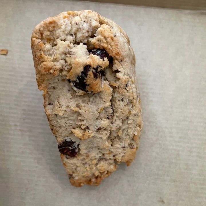 photo of Root2RiseNY Cranberry pecan scone shared by @janetisvegan on  20 Feb 2022 - review