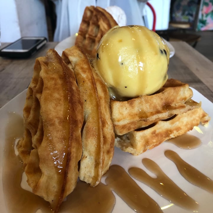photo of WellSmoocht Signature Fluffy Waffles With Classic R'ice Cream shared by @miriamy on  25 Jul 2020 - review