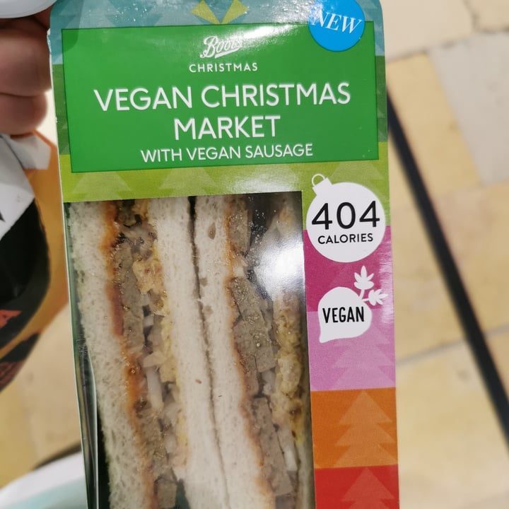 photo of Boots Vegan Christmas Market Sandwich shared by @transbino on  14 Dec 2020 - review