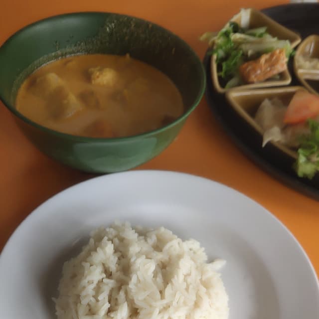 Photo of the dish “Vegetarian Chicken Curry With Rice”