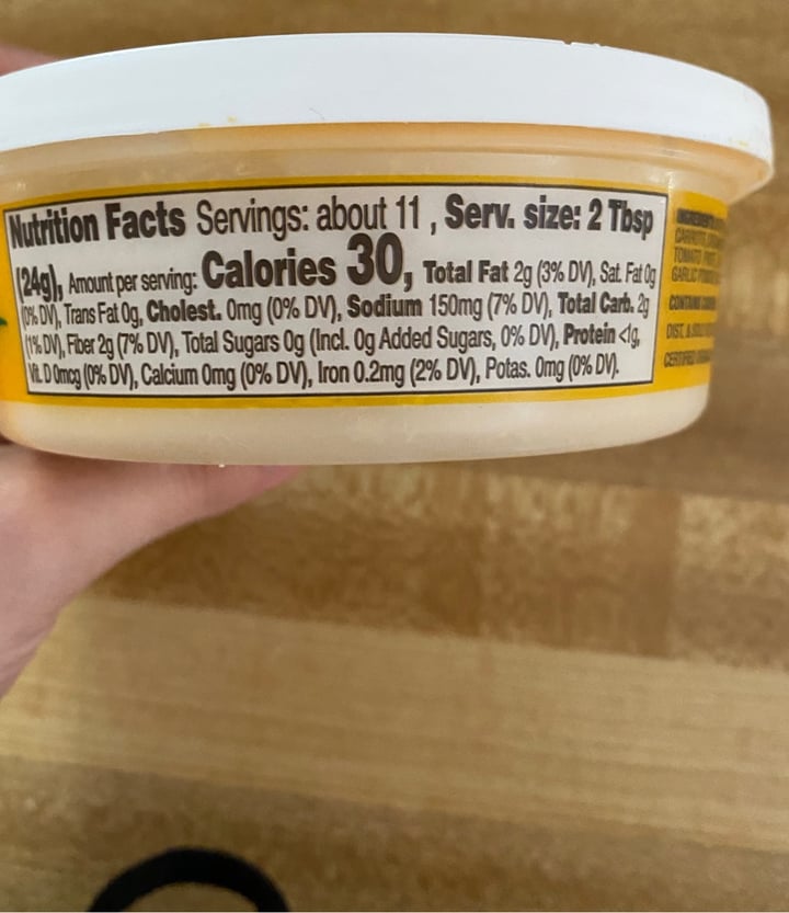 photo of Trader Joe's Organic Creamy Cashew Fiesta Dip shared by @vegpaige on  27 Jul 2020 - review