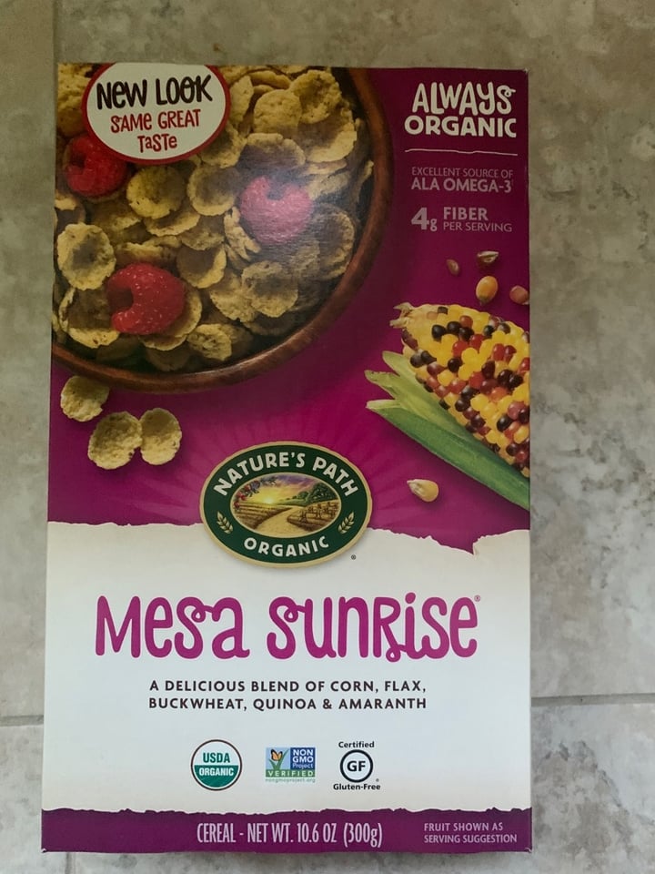review photo of Nature's Path Foods Mesa Sunrise (Corn, Flax, Buckwheat, Quinoa & Amaranth) shared by @vegankeegan on 21 Apr 2020 - review