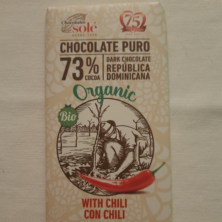 photo of Chocolates Solé Chocolate Puro 73% Con Chili shared by @carlosbar on  18 Apr 2022 - review