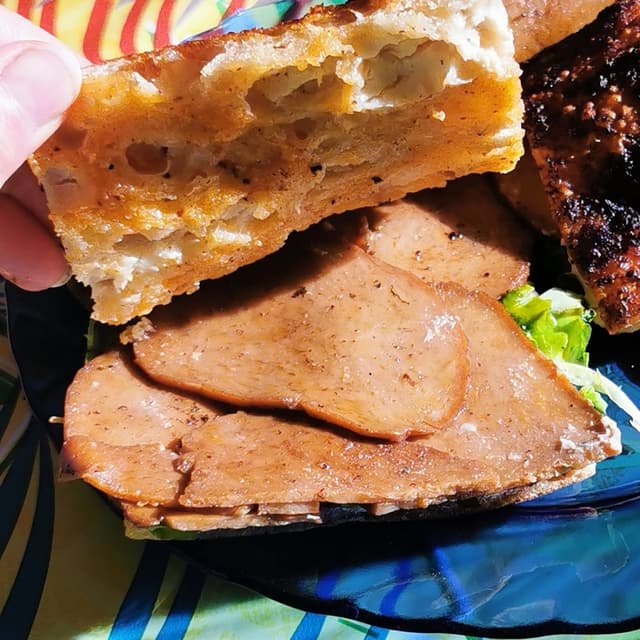 Photo of the dish “Pizza ripiena di seitan”