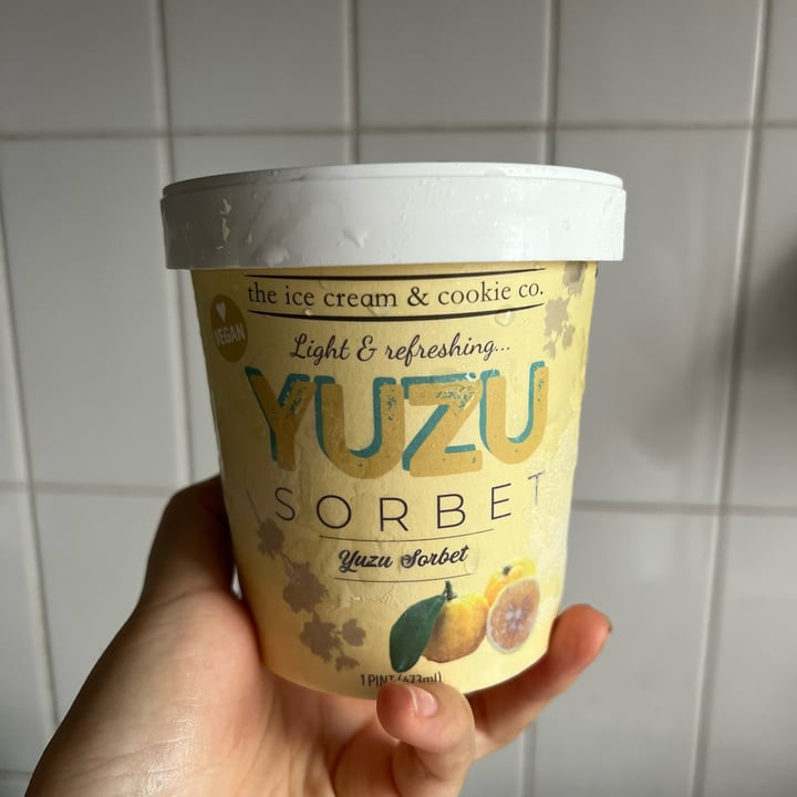 photo of The Ice Cream & Cookie Co Yuzu Sorbet shared by @consciouscookieee on  24 Apr 2022 - review