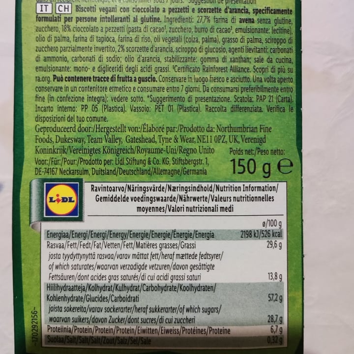 review photo of Vemondo biscotti arancia e goccia di cioccolato shared by @chiaradigia on 24 Apr 2022 - review