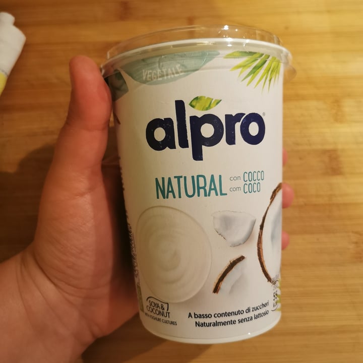 photo of Alpro yogurt natural coconut shared by @maricosta on  05 Sep 2022 - review