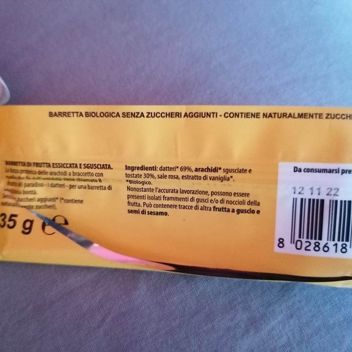 review photo of Bio barretta Arachidi e datteri shared by @ni95ki18 on 01 Jun 2022 - review
