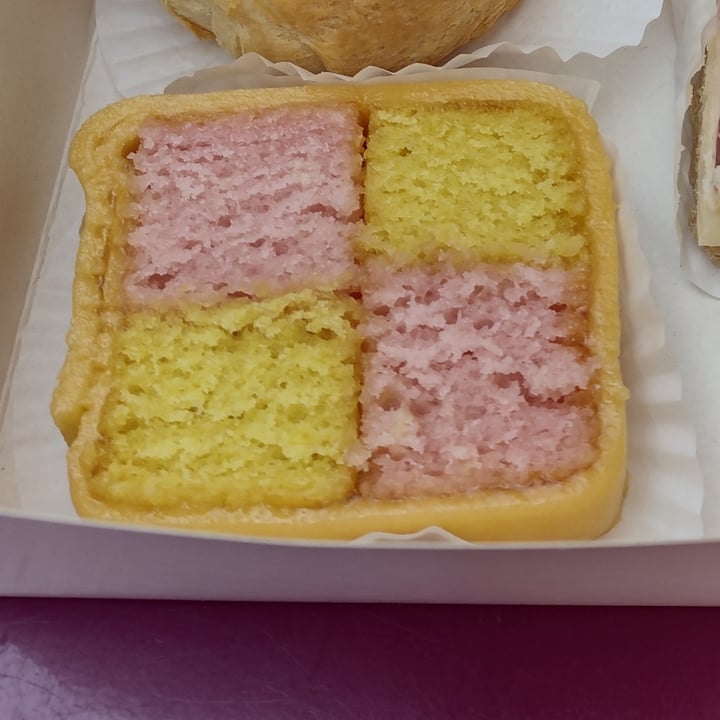 photo of Seaside Kitchen & Cake Parlour Battenberg shared by @thedappervegan on  19 Jul 2021 - review