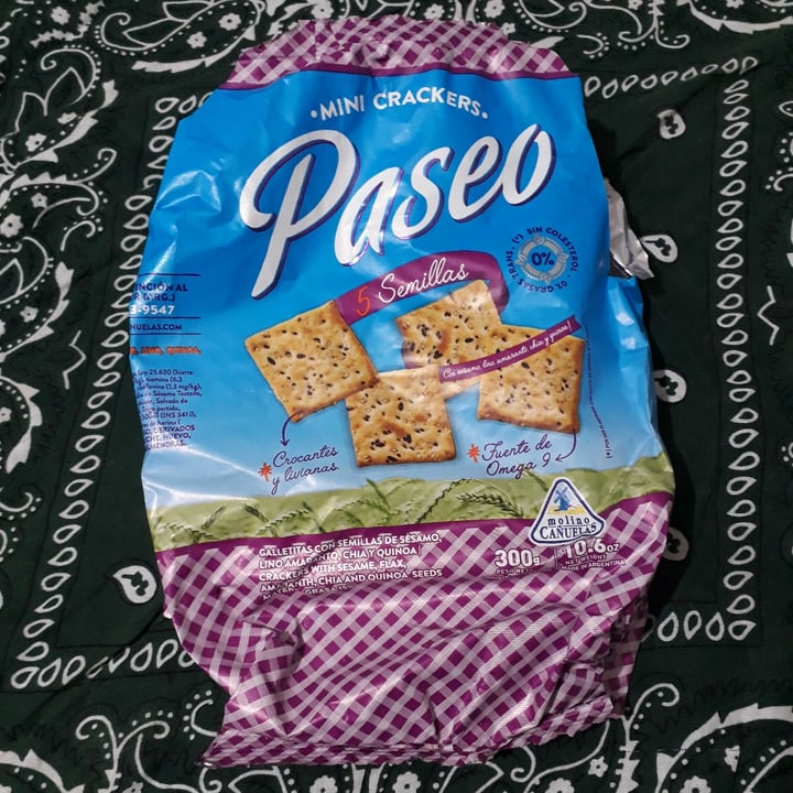 photo of Paseo Mini Crackers 5 Semillas shared by @bautistavegano on  18 Mar 2022 - review