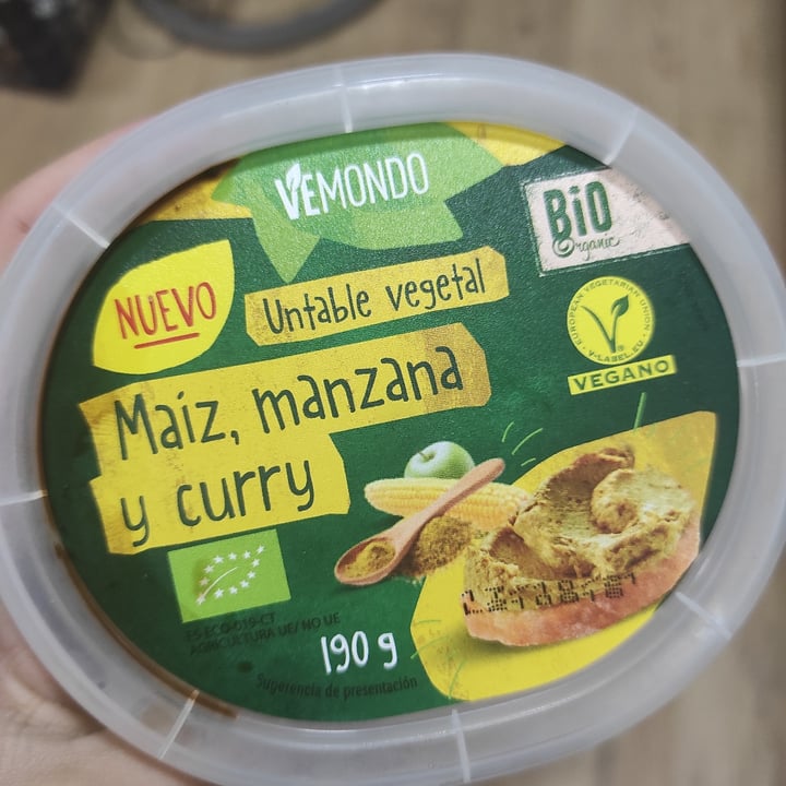 photo of Vemondo Vemondo untable vegetal de maíz manzana y curry shared by @ngn28 on  20 Oct 2021 - review
