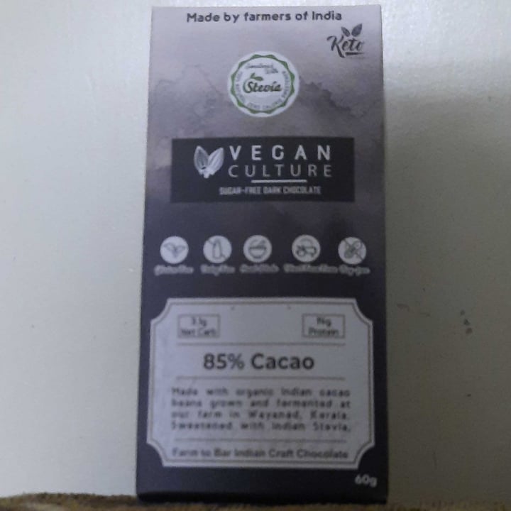 photo of Keto Culture 85% Cacao shared by @harshavaswani on  12 Nov 2020 - review