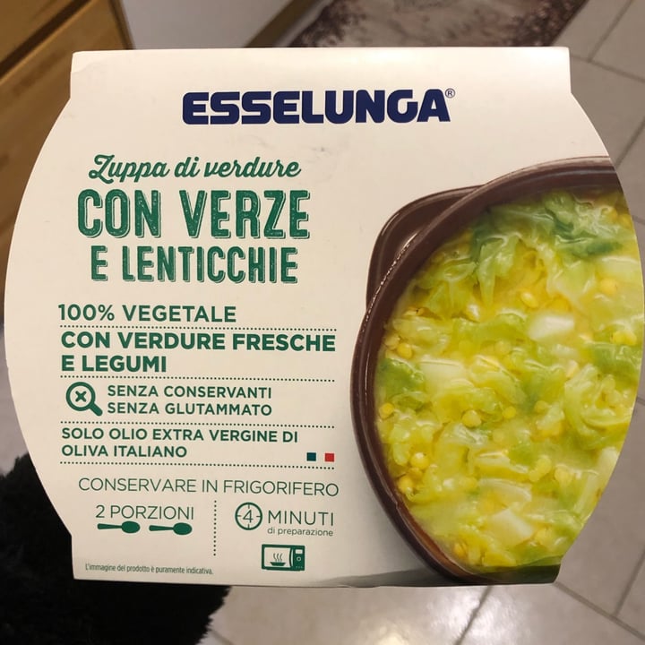 photo of  Esselunga Zuppa di verdure con verze e lenticchie shared by @lovely21 on  15 Dec 2021 - review