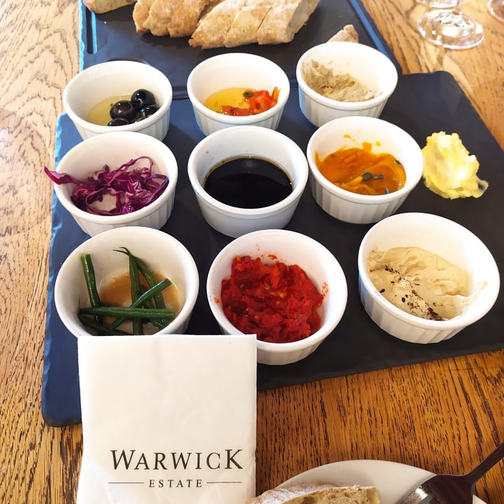photo of Warwick Wine Estate Vegan platter shared by @deidrejohnson on  17 Apr 2021 - review