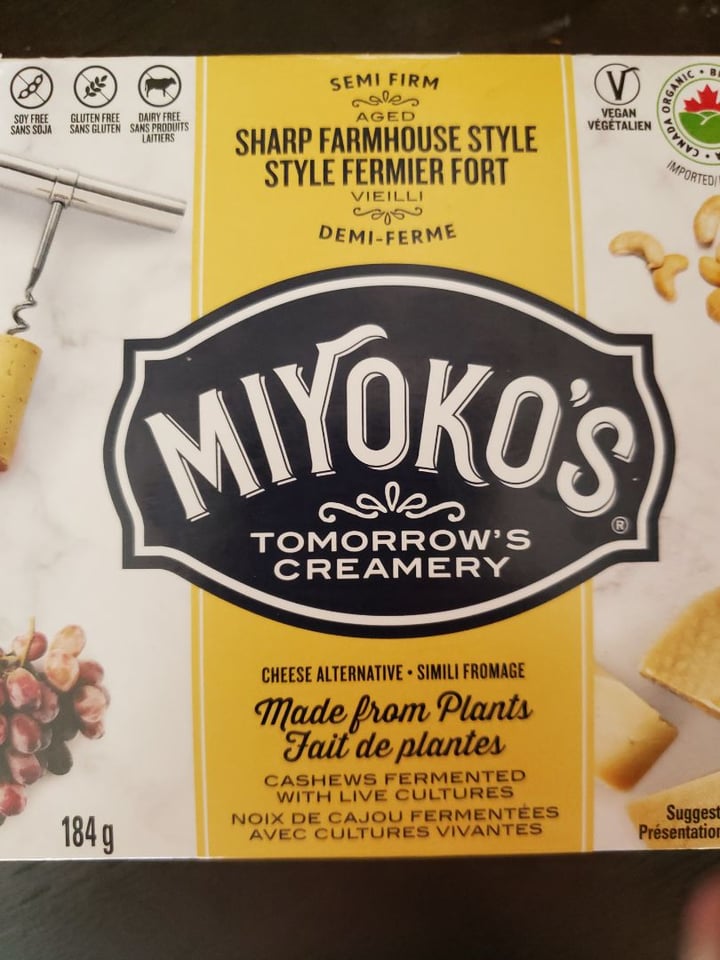 review photo of Miyoko's Creamery Sharp English Farmhouse Cheese Wheel shared by @ikacso on 17 Aug 2019 - review