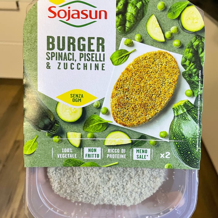 photo of Sojasun Burger Spinaci, Piselli e Zucchine shared by @iremoyenage on  21 Mar 2022 - review