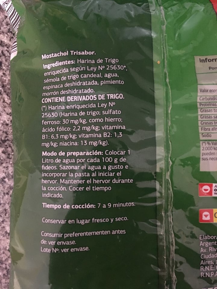 photo of Dia% Fideo mostachol trisabor Día shared by @flore on  07 Apr 2020 - review