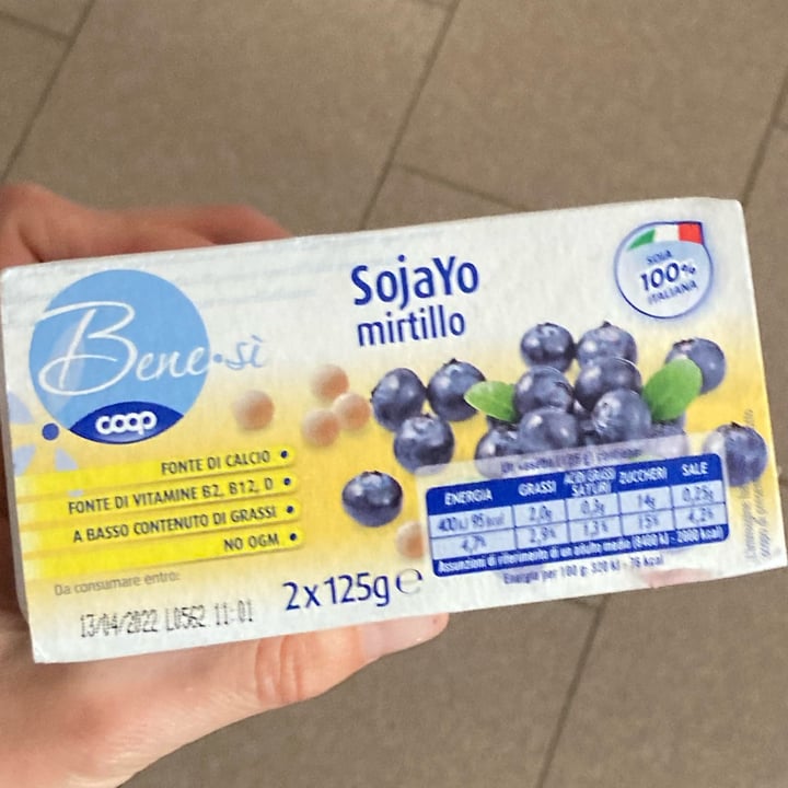 photo of Bene.Si coop Yogurt Al Mirtillo shared by @francescaballetti on  29 Mar 2022 - review