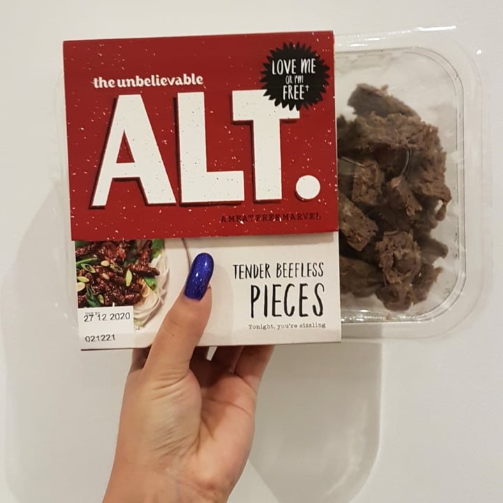 photo of The Unbelievable ALT. Tender Beefless Pieces shared by @purplelilpixie on  29 Dec 2020 - review