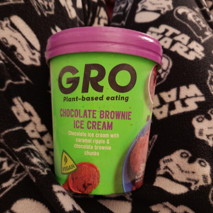 photo of GRO Chocolate brownie ice cream shared by @thehorrorherbivore on  03 Dec 2021 - review