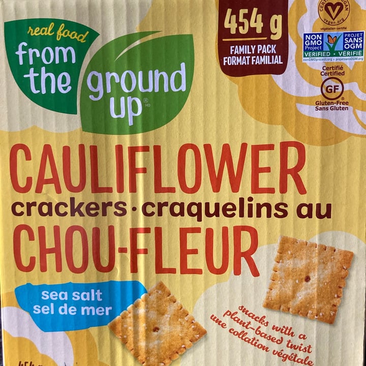 photo of Real Food From The Ground Up Cauliflower Crackers Sea Salt shared by @save-the-planet-2000 on  11 Feb 2021 - review