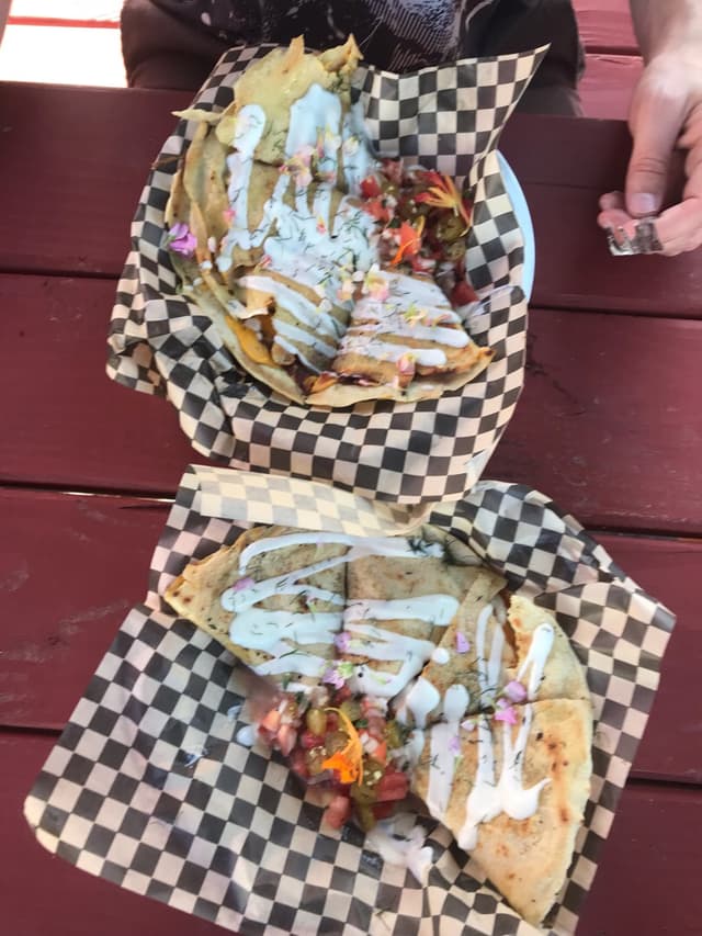 Foto del piatto “Chickpea quesadilla”