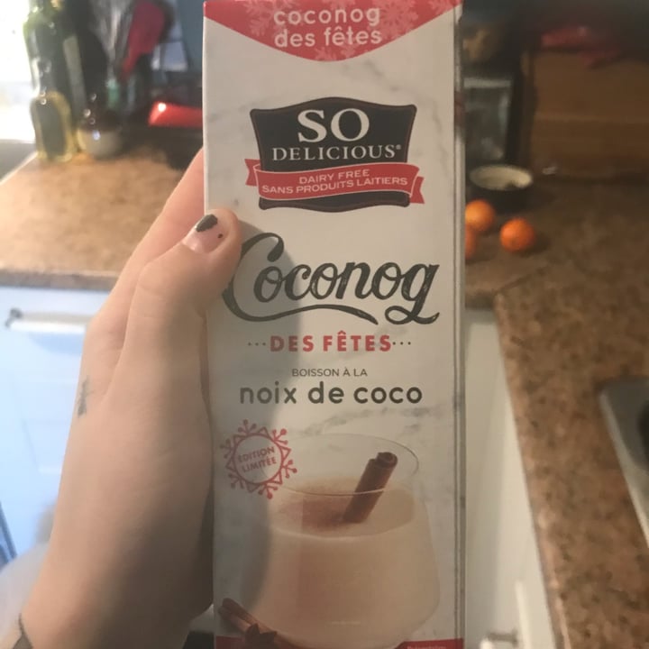 photo of So Delicious Dairy Free Holiday Nog Coconutmilk shared by @antispeciste on  12 Dec 2021 - review