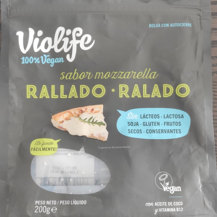photo of Violife Queso Rallado sabor a Mozzarella shared by @ommarco on  06 Jun 2022 - review