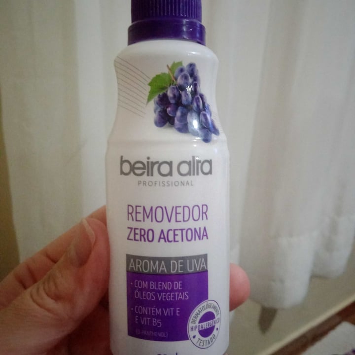 photo of beira alta cosmeticos ltda removedor zero acetona shared by @memegui on  24 Oct 2022 - review