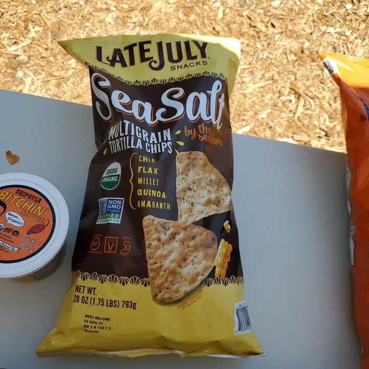 photo of Late July Snacks Sea Salt by the seashore Multigrain Tortilla Chips shared by @illtryit on  20 Jun 2021 - review