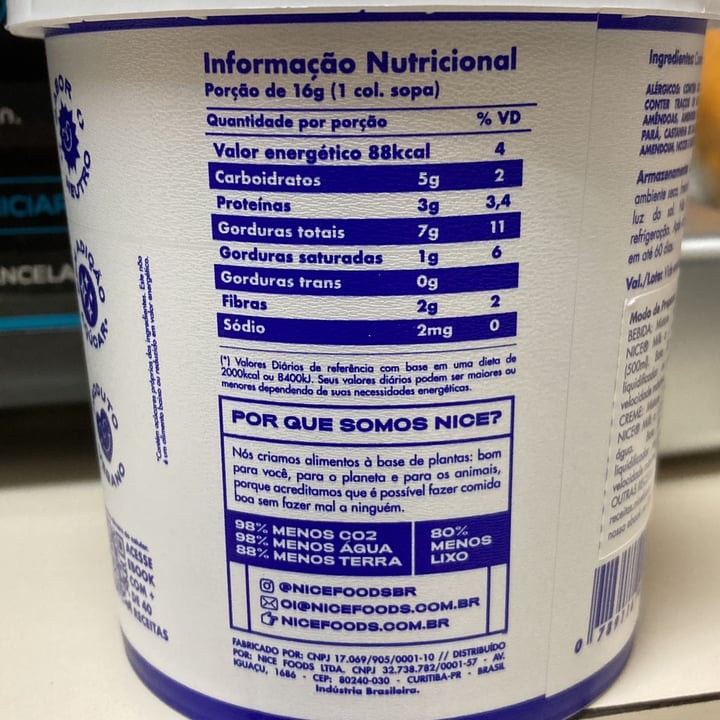 photo of Nice Milk Castanha de caju shared by @jpessin on  29 Jun 2022 - review